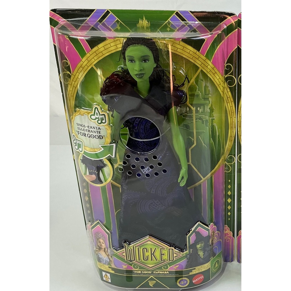 Mattel Wicked "For Good" Elphaba Doll‎ Sings Musical Theatre Collectible